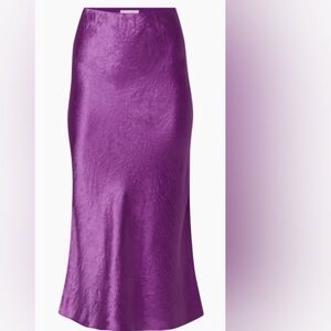 Ariztia Babaton Ube Purple Maxi Slip Skirt Size Small  NWOT